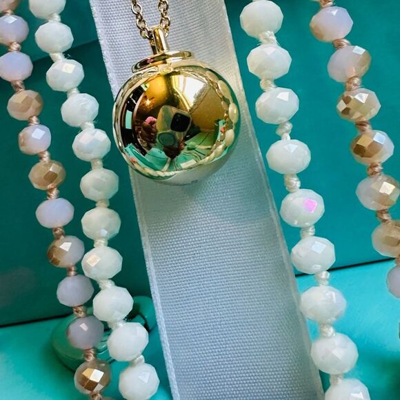 Tiffany & Co. 18K Yellow Gold 19mm Hardwear Ball Pendant/Charm Necklace, 28-32" - Picture 2 of 6